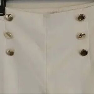 Jones New York  Plus Size 3XL Contemporary High Rise Boot Cut Sailor Cream Pants